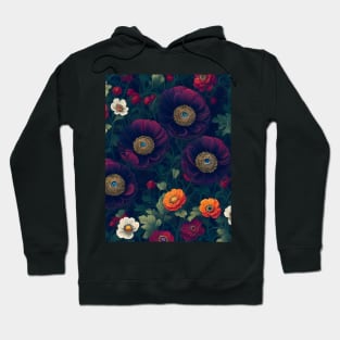 Anemones Field Dark Fantasy Hoodie